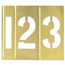1" Number Only Brass Stencils image