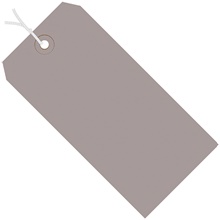 8 x 4" Gray 13 Pt. Shipping Tags - Pre-Strung image