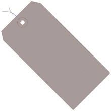 8 x 4" Gray 13 Pt. Shipping Tags - Pre-Wired image