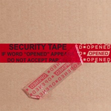 2 x 9" Red Tape Logic® Secure Tape Strips image