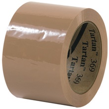 3" x 110 yds. Tan Tartan™ Box Sealing Tape 369 image