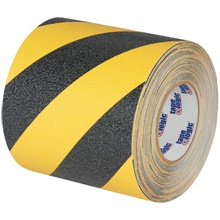 6" x 60' Black/Yellow Striped Heavy-Duty Tape Logic® Anti-Slip Tape image