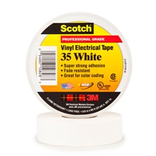 3/4" x 66' White Scotch® Vinyl Color Coding Electrical Tape 35 image
