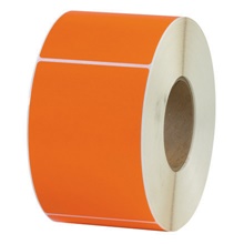 4 x 6" Orange Thermal Transfer Labels image