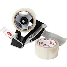 Tape Logic® 2" x 55 Clear 2-Roll Dispenser Combo image