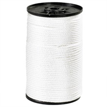 1/8", 320 lb, White Solid Braided Nylon Rope image