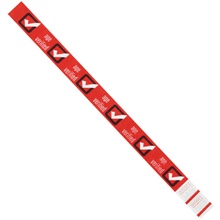3/4 x 10" Red "Age Verified" Tyvek® Wristbands image