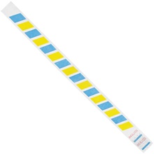 3/4 x 10" Blue/Yellow Stripes Tyvek® Wristbands image